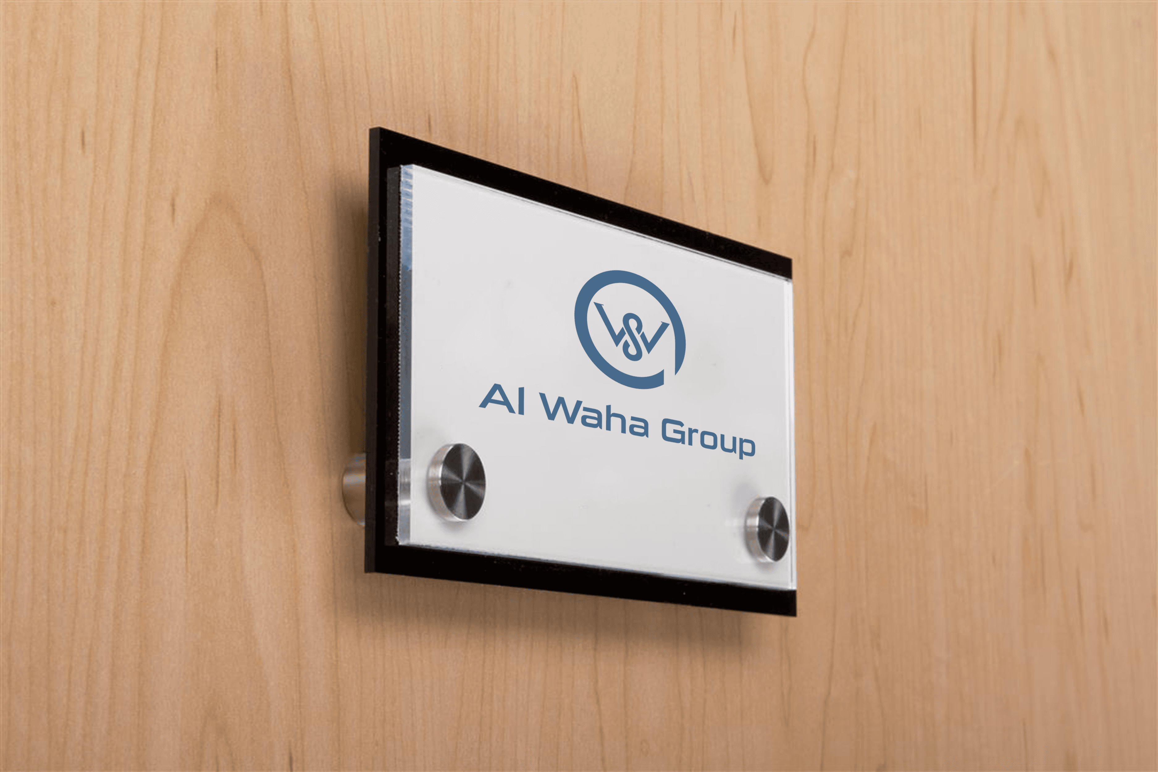 Desk/ Wall Name Holders - Al-Waha Group Dubai printing and signage product