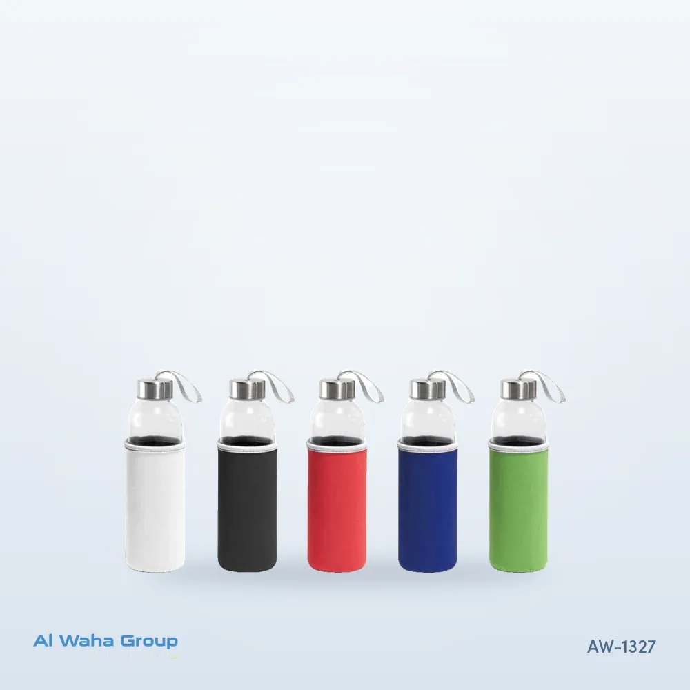 Glass Bottle with Coloured Sleeve, 500 ml