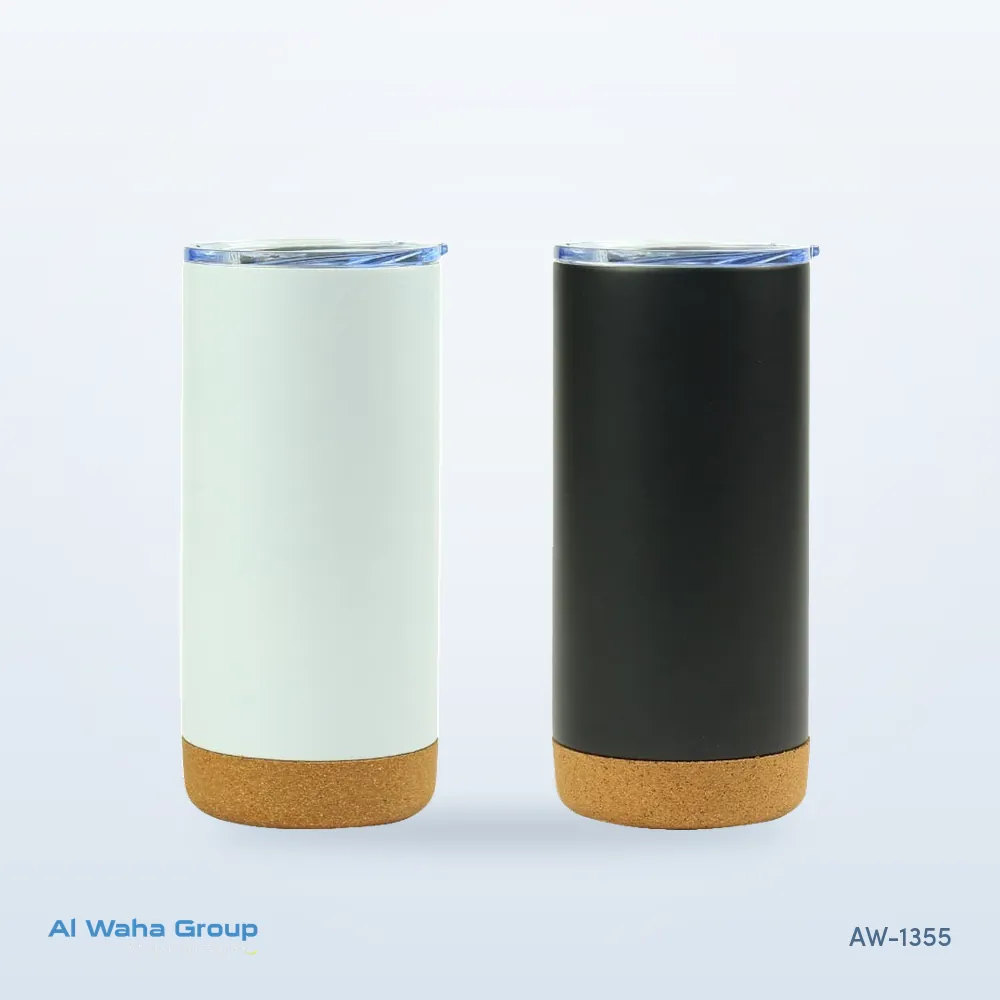 Steel Travel Tumbler with Cork Base, 450 ml