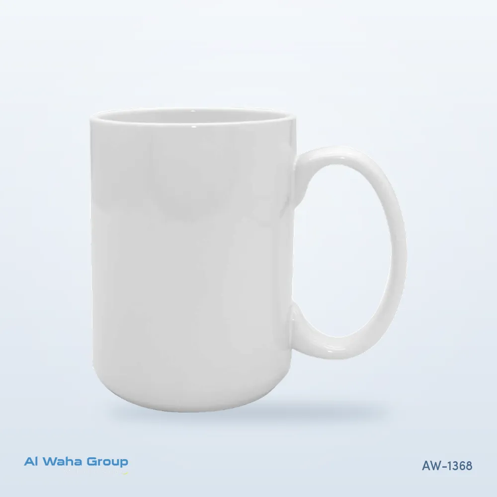 Glossy White Sublimation Mug, Large