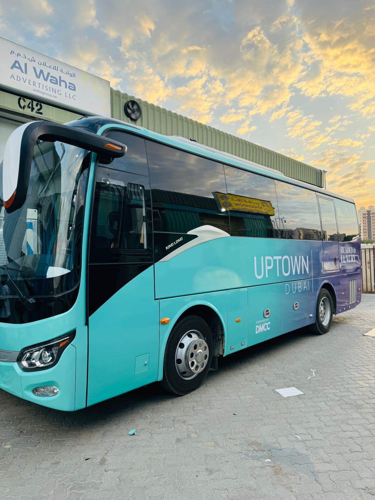 Vehicle branding and wrapping project Dubai - Al-Waha Group