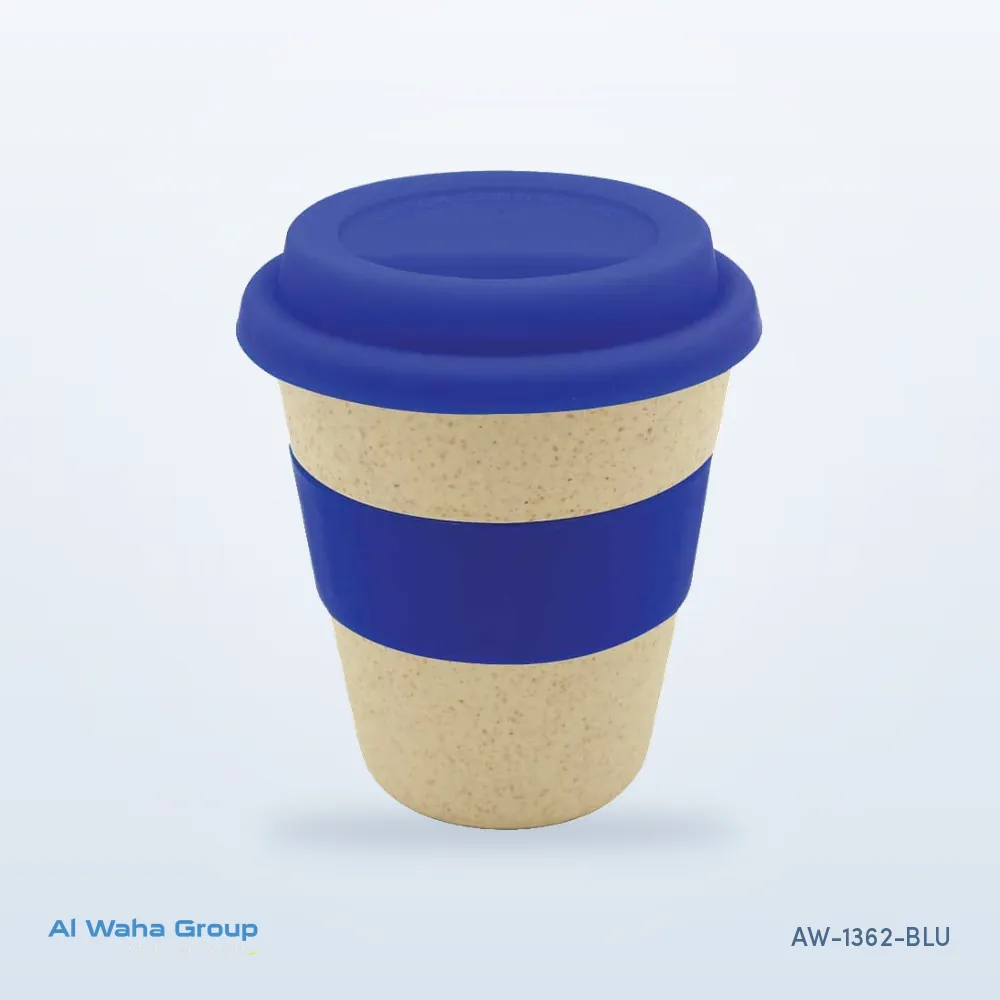 Wheat Straw Cup in neon blue, AW-1362-BLU