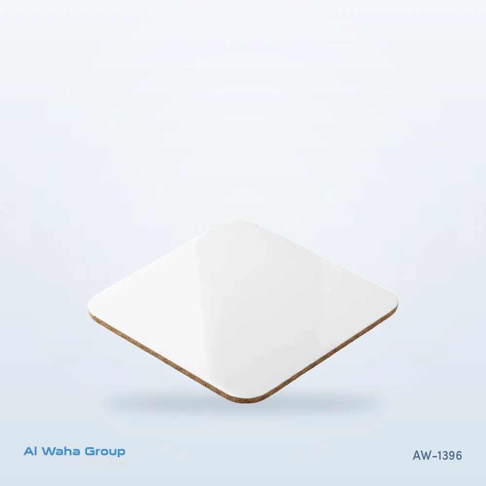 Square Cork Coaster, 10 cm, AW-1396